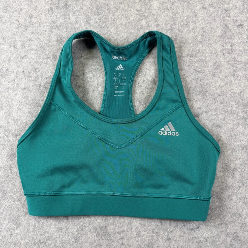 Adidas Climate Size Small Women’s Unlined Wireless Pull On Racer Back Sports Bra